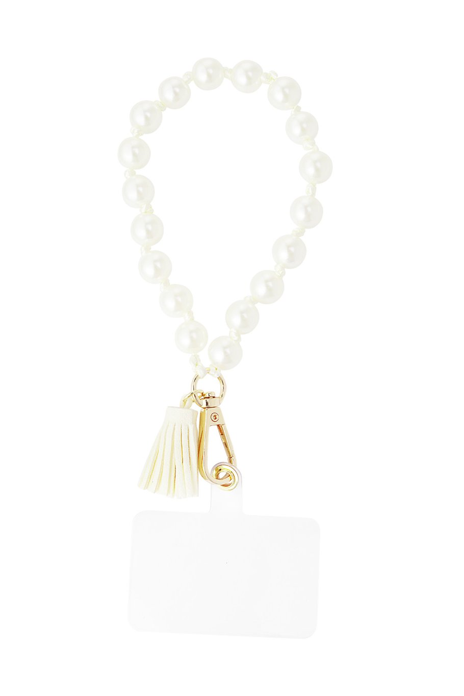 Phone cord girly pearl - pink 