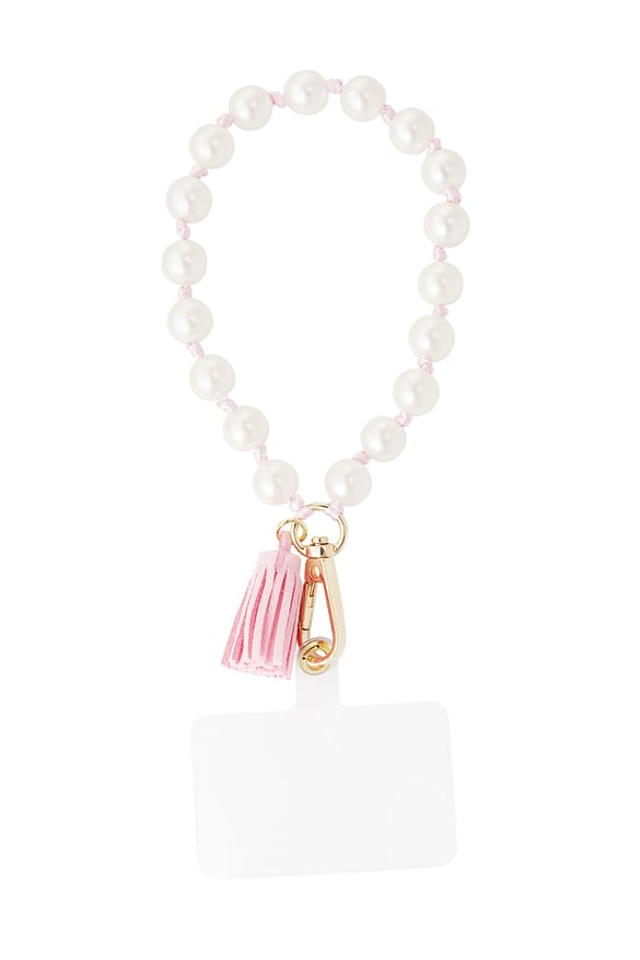 Telefonkabel Mädchen Perle - rosa