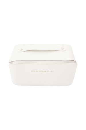 Basic make-up bag - white h5 