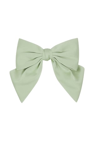 Simple hair bow - green h5 