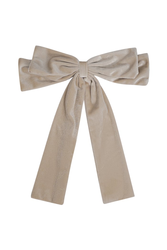 Cute hair bow - beige 