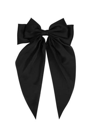 Large hair bow - black h5 