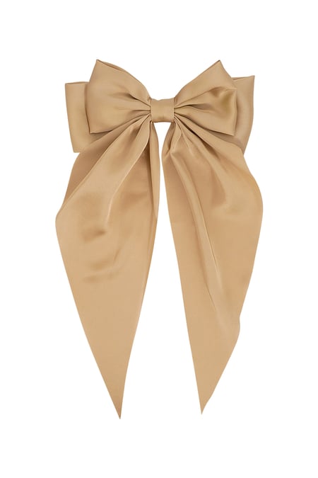 Large hair bow - beige 2