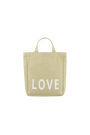 Small canvas bag love - beige h5 