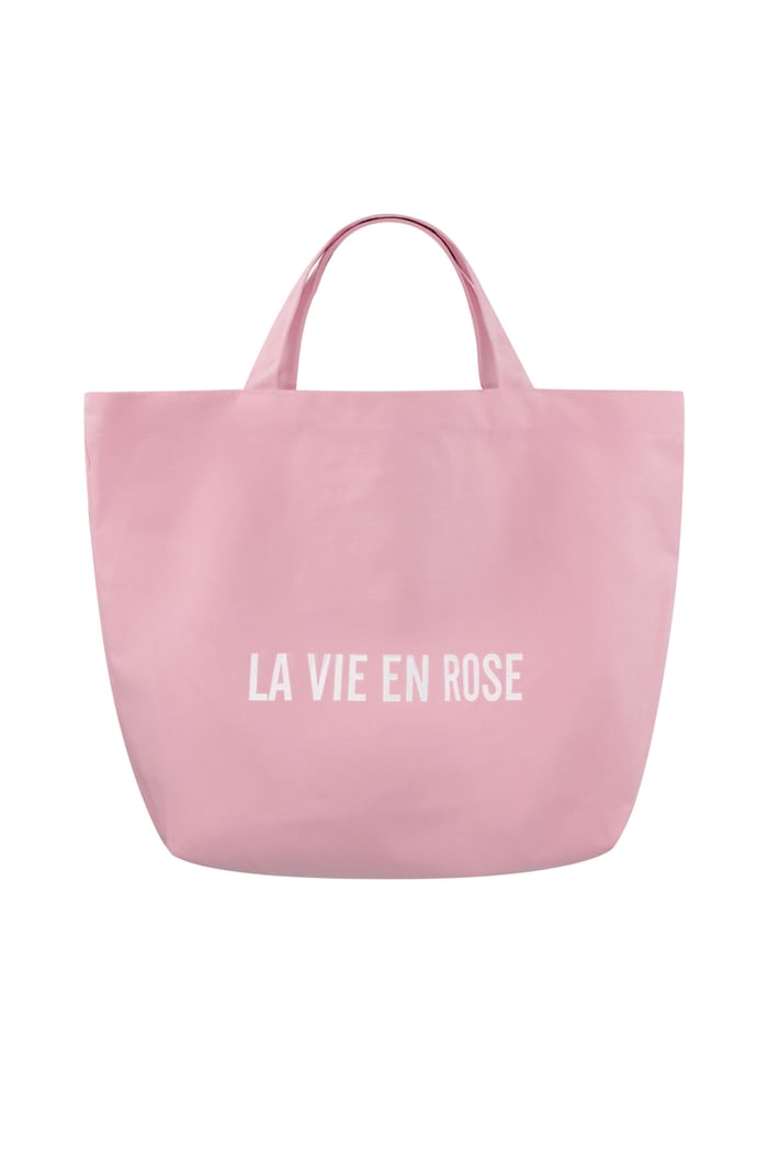 Canvas-Shopper „la vie en rose“ – rosa 