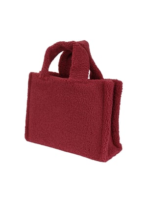 Fluffy teddy bag - Wine red h5 Picture5