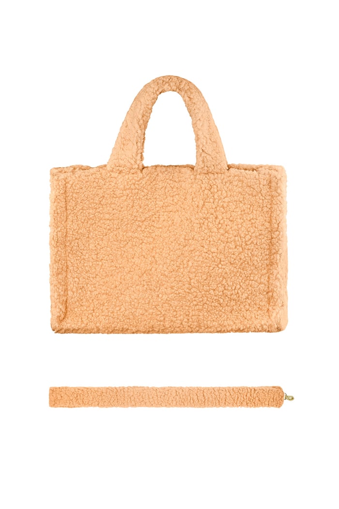 Fluffy teddy bag - Orange 