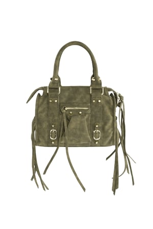 Accent Fringe Bag - Green h5 