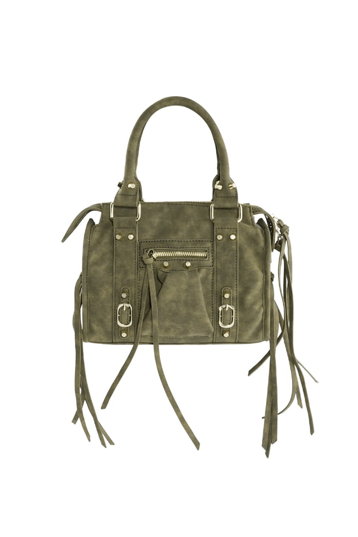 Accent Fringe Bag - Green 