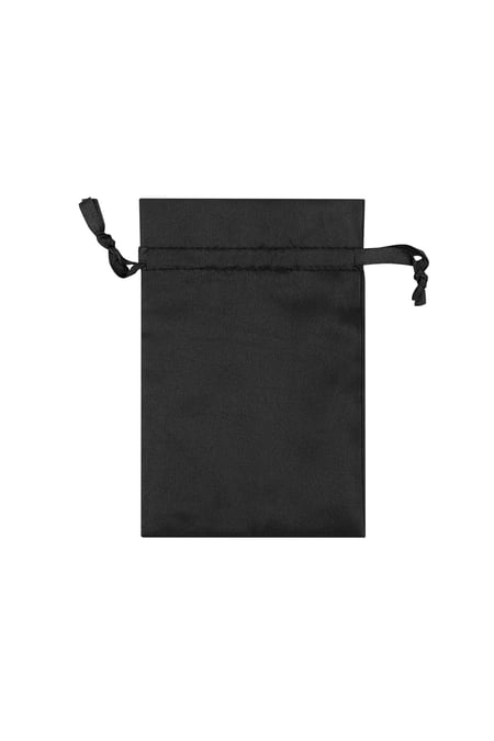 Jewelry bag satin basic - black 2