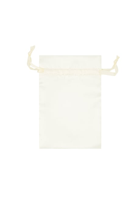 Jewelry bag satin basic - off white 2