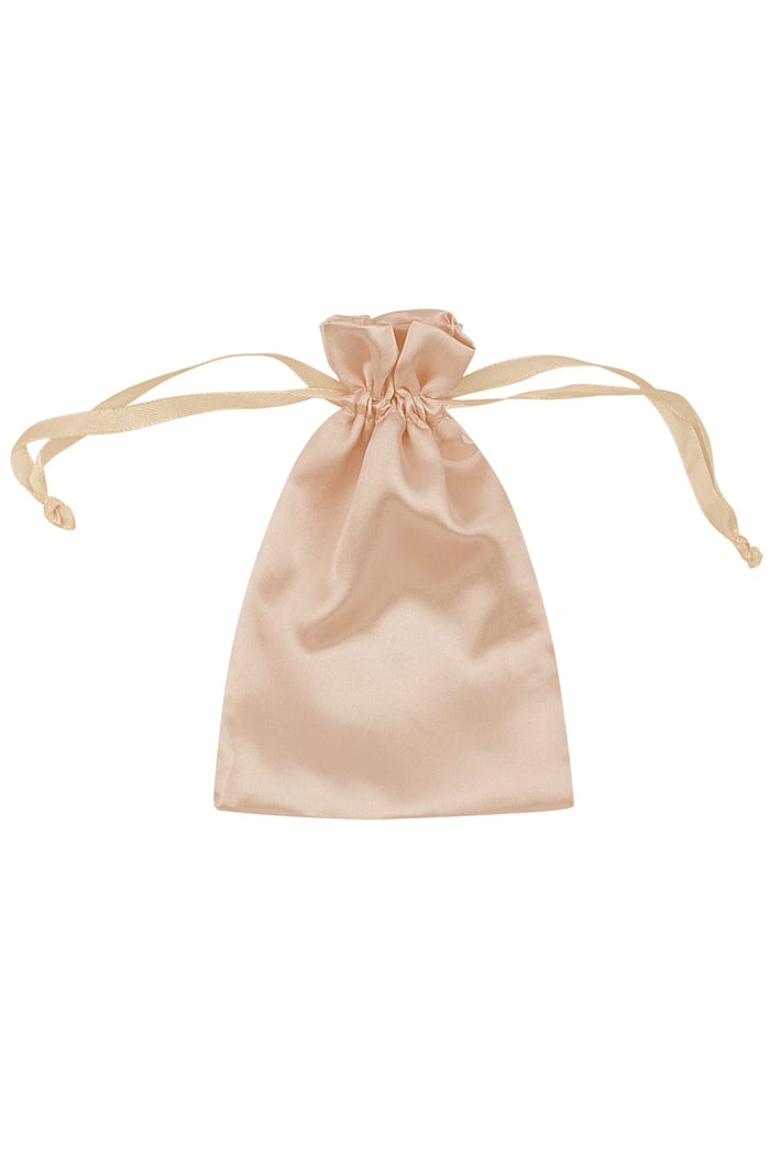 Jewelry bag satin basic - champagne 