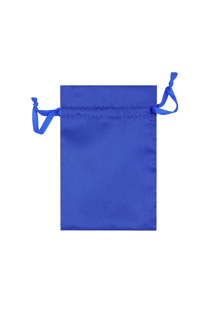 Schmuckbeutel Satin Basic - blau Bild2