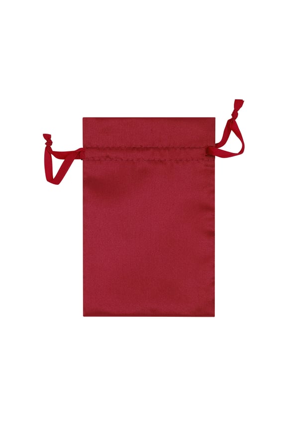 Sieradenzakje satijn basic - rood 2