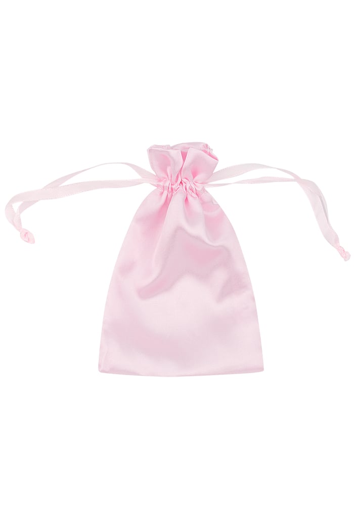 Basic Schmuckbeutel aus Satin - rosa 