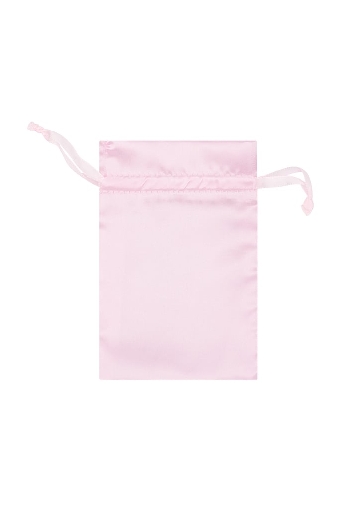 Basic Schmuckbeutel aus Satin - rosa Bild2