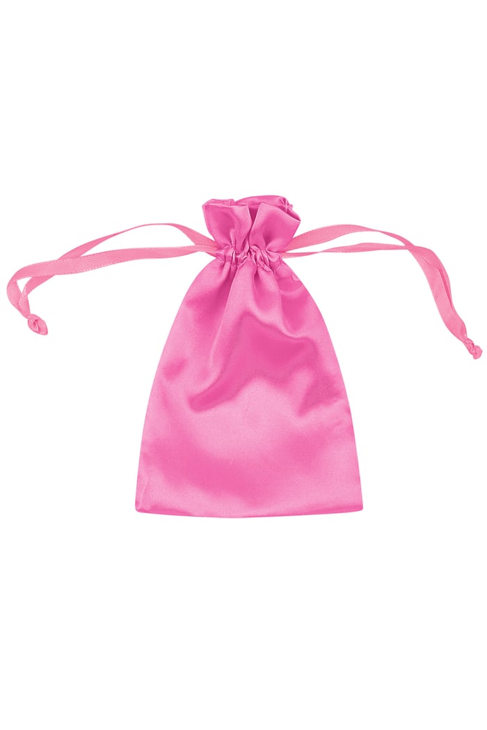 Basic Schmuckbeutel aus Satin - rosa 