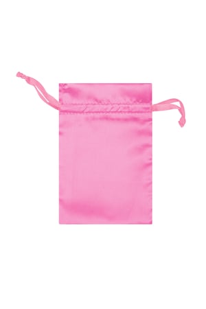 Basic Schmuckbeutel aus Satin - rosa h5 Bild2