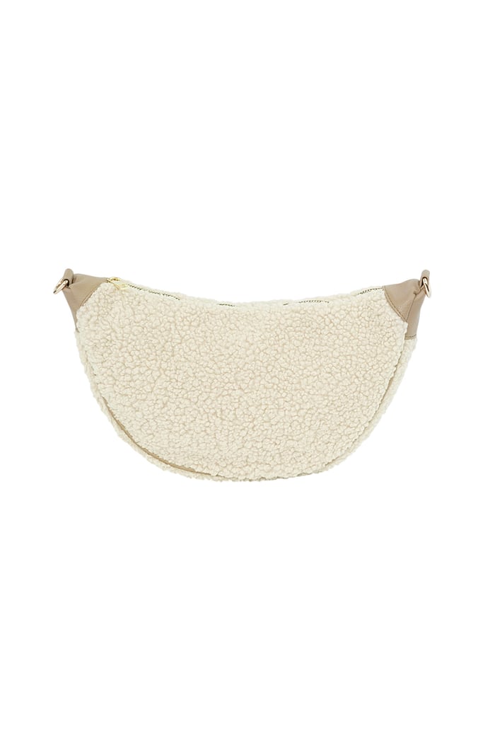 Fluffy Teddy bag - white 