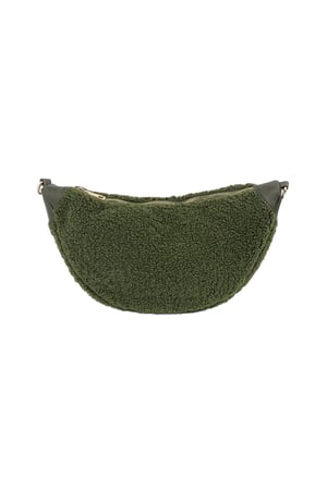 Fluffy Teddy bag - green h5 