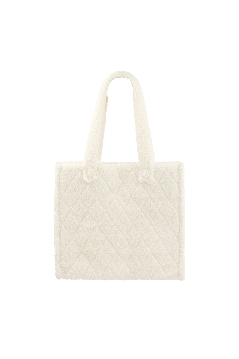 Fuzzy tote bag - camel