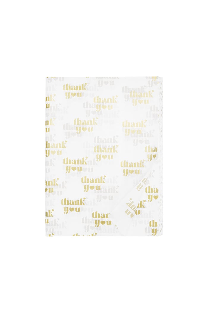 Thank You Small Tissue Paper (100PCS) - White 