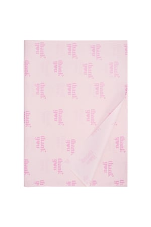 Thank You Large Tissue Paper (100PCS) - Pink h5 