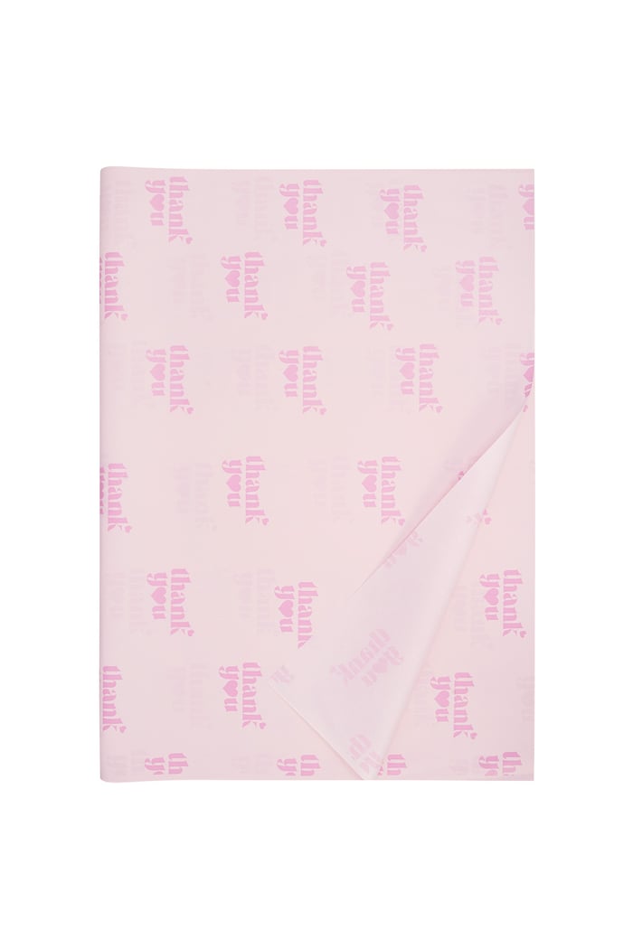 Thank You Large Tissue Paper (100PCS) - Pink 