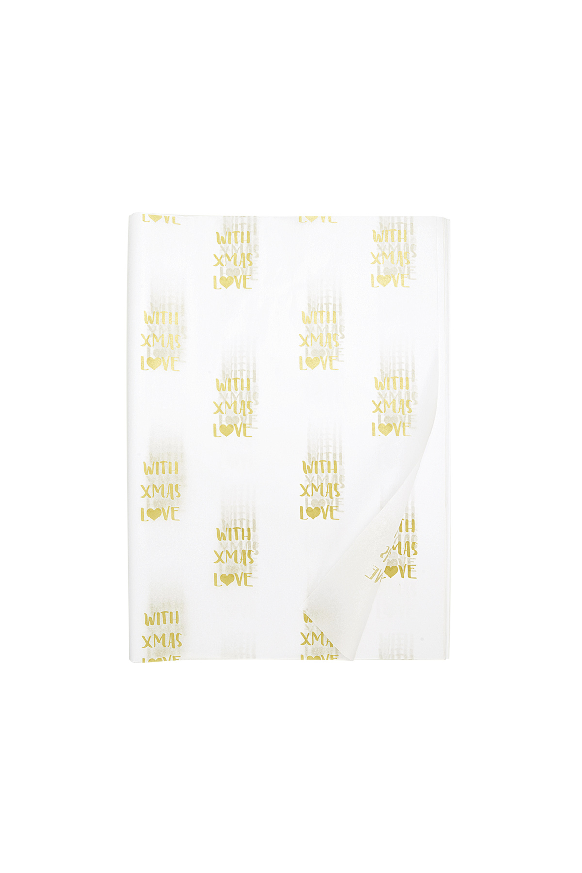 xmas love small tissue paper (100pcs) - white &amp; 