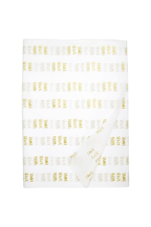 Xmas Love Large Tissue Paper (100PCS) - White & Gold color h5 