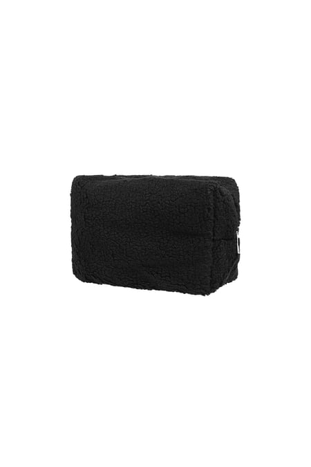 Teddy touch up make up bag - black