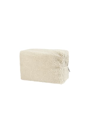 Teddy touch up makeup bag - beige h5 