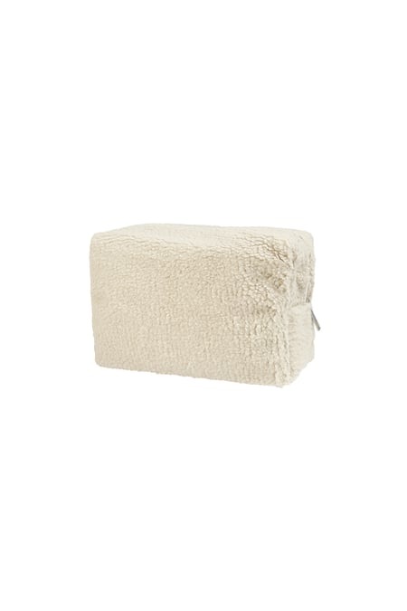 Teddy touch up makeup bag - beige