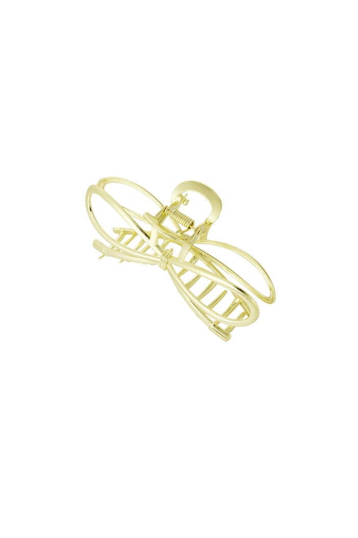 Hair clip bow babe - Gold color Picture4