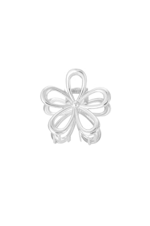 Hair clip flower power - Silver Color color h5 