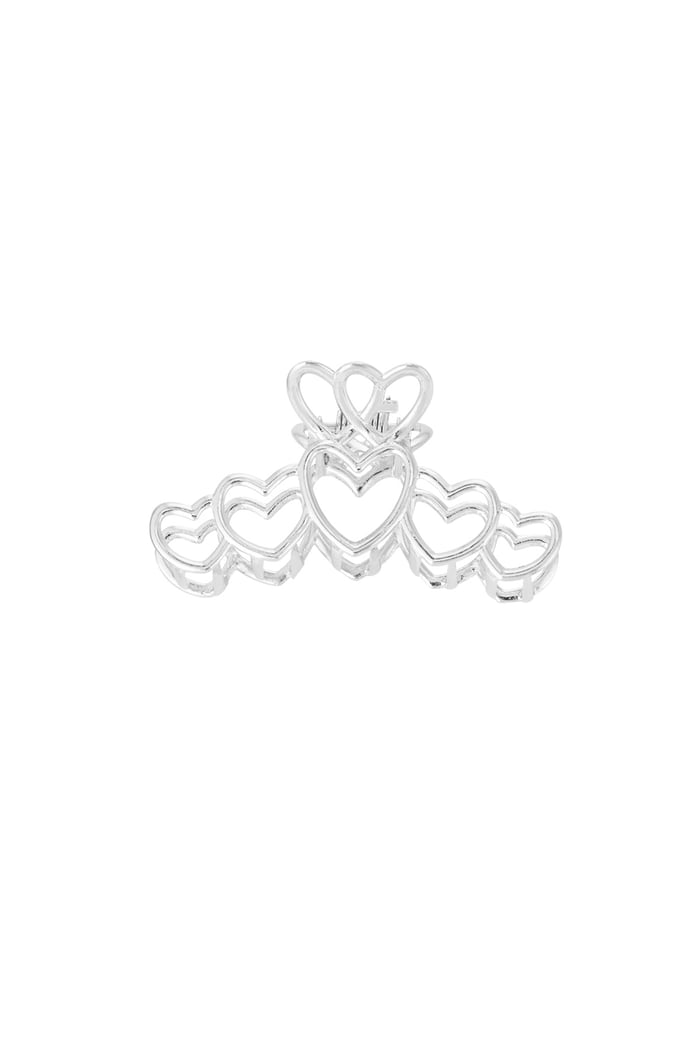 Hair clip love all over - Silver Color color 