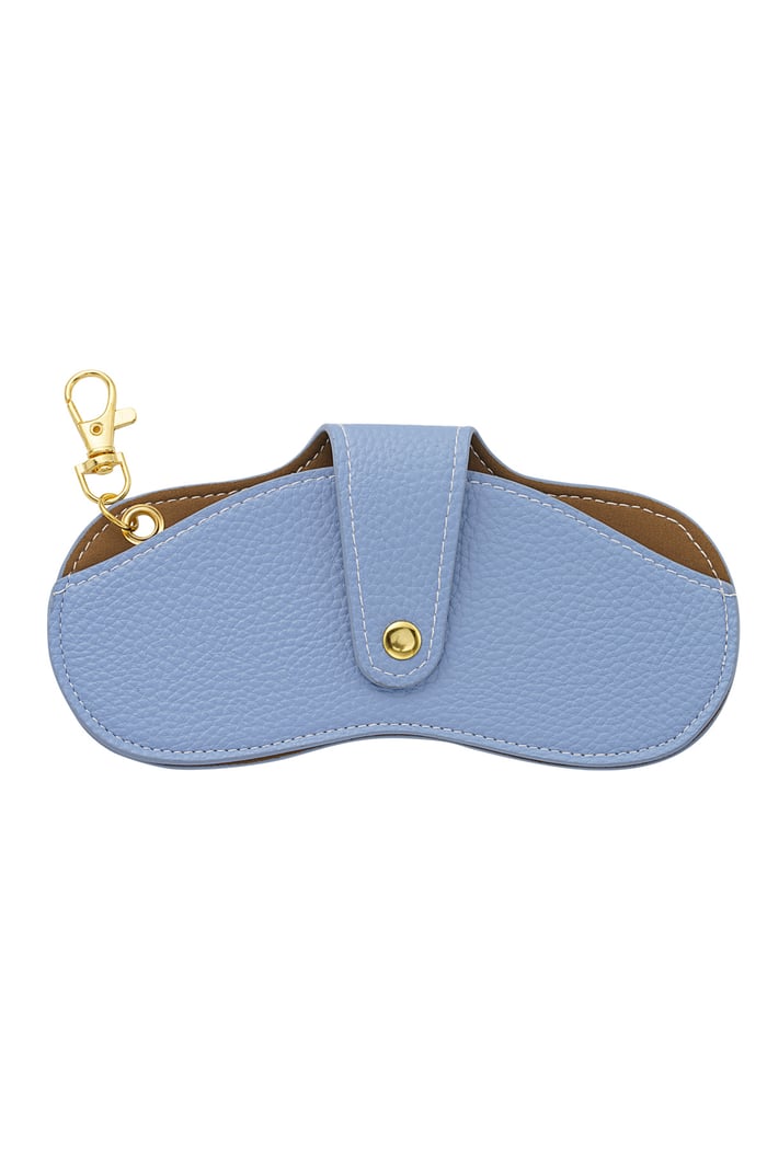 Clip-on sunglasses case - blue 