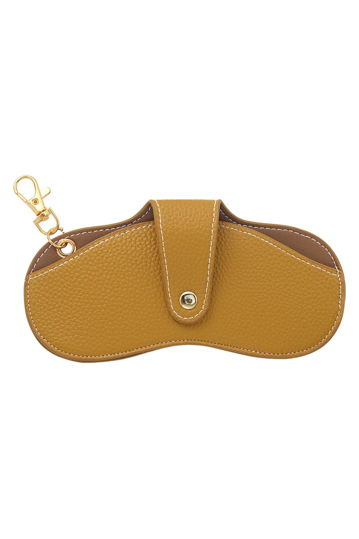 Clip-on sunglasses case - yellow 