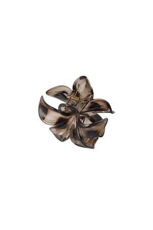 Hawaiian Flower Hair Clip - Brown h5 Picture4