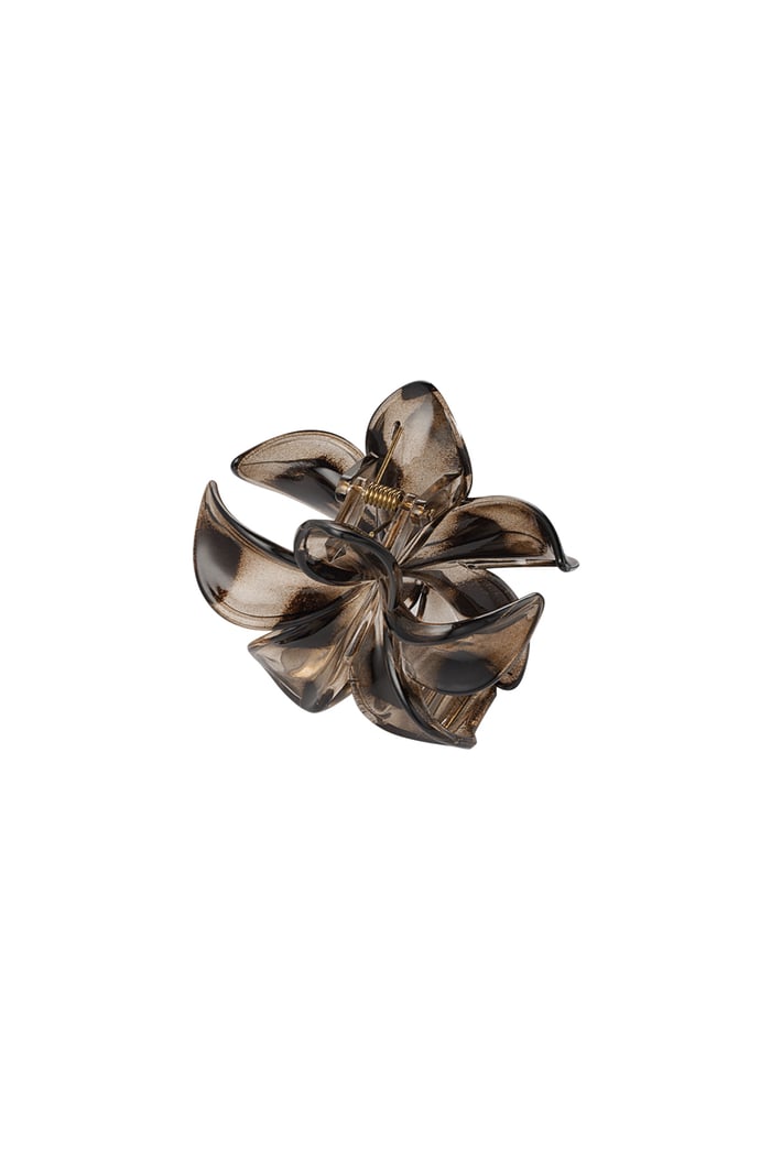 Hawaiian Flower Hair Clip - Brown Picture4