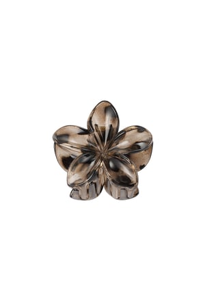 Hawaiian Flower Hair Clip - Brown h5 