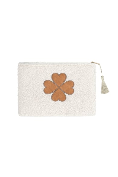 Make-up bag heart - white h5 