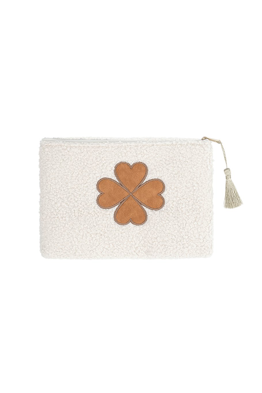 Make-up bag heart - white 