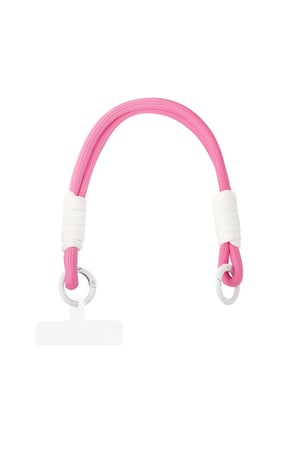 Summer telephone cord - pink & white h5 