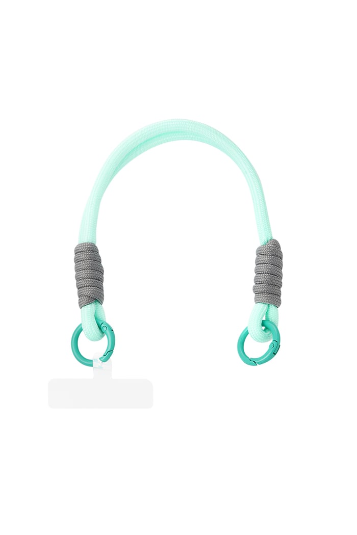 Summer telephone cord - Mint & gray 