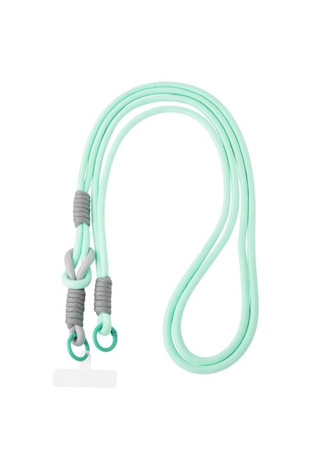 Summer telephone cord - mint & gray 2