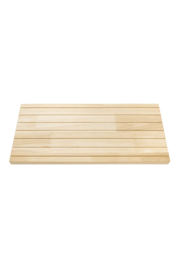 Schmucktablett aus Holz - beige 