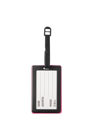 Excuse Me! suitcase tag - pink h5 Picture2