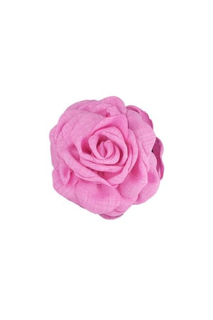 Rose hair clip - fuchsia h5 