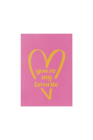 You are my favorite cards - Orange pink h5 